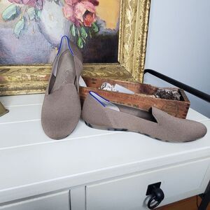 Rothy Brown Slip-On Loafers with Light Brown With Blue Accent Size 6 1/2